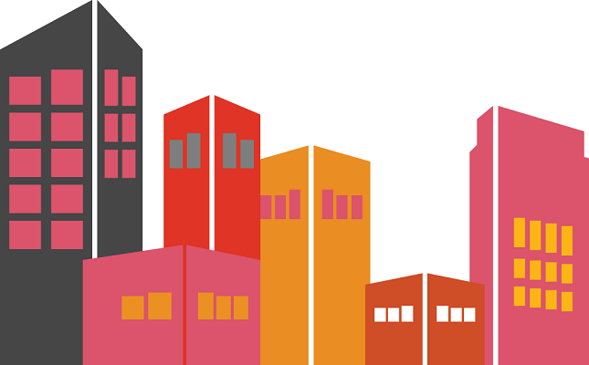 Illustration höghus