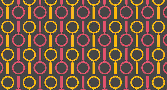 Mönster förstoringsglas