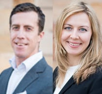 Johan Ahlqvist och Julia Jonsson