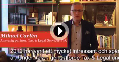 Mikael Carlén summerar skatteåret och önskar God Helg!
