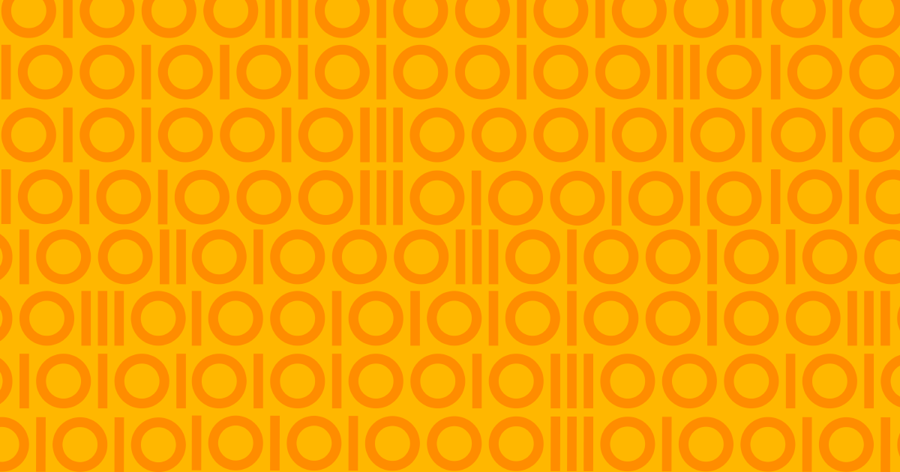 Gult och orange mönster