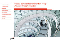 Tax function of the future as an integrated part of the finance function