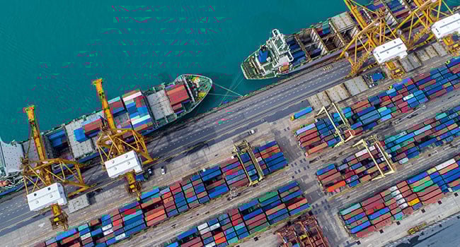 Fartyg och containrar