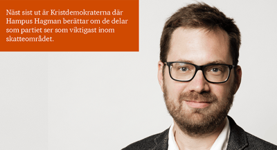 Skatterna och valet - Kristdemokraterna vill ha sänkta inkomstskatter
