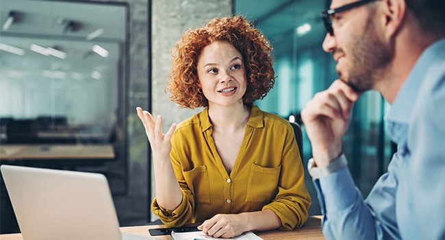 Colleagues at office