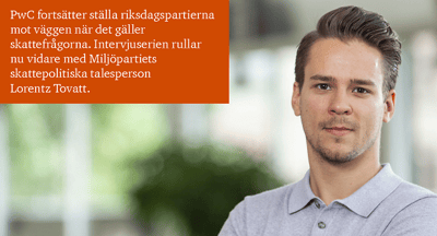 Skatterna och valet - Miljöpartiet blickar mot Danmark för enklare skattehantering