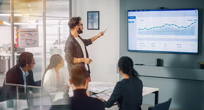 Presentation på kontor