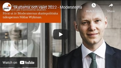 Skatterna och valet - Moderaterna vill ha en skattereform
